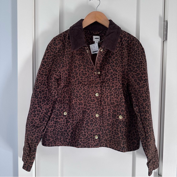 J Crew Factory • NWT • Leopard Print Field Jacket - Picture 5 of 15
